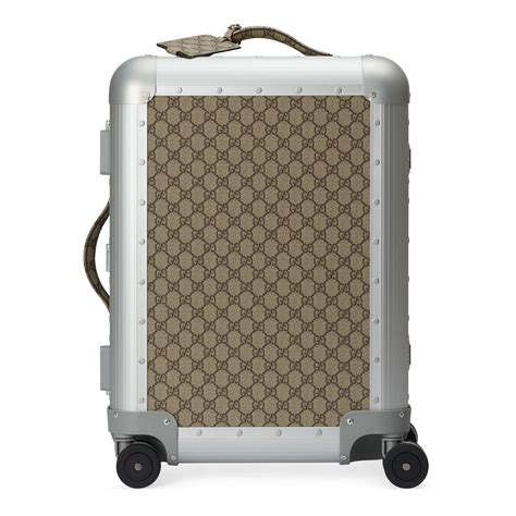 gucci aluminum luggage|Gucci luggage for cheap.